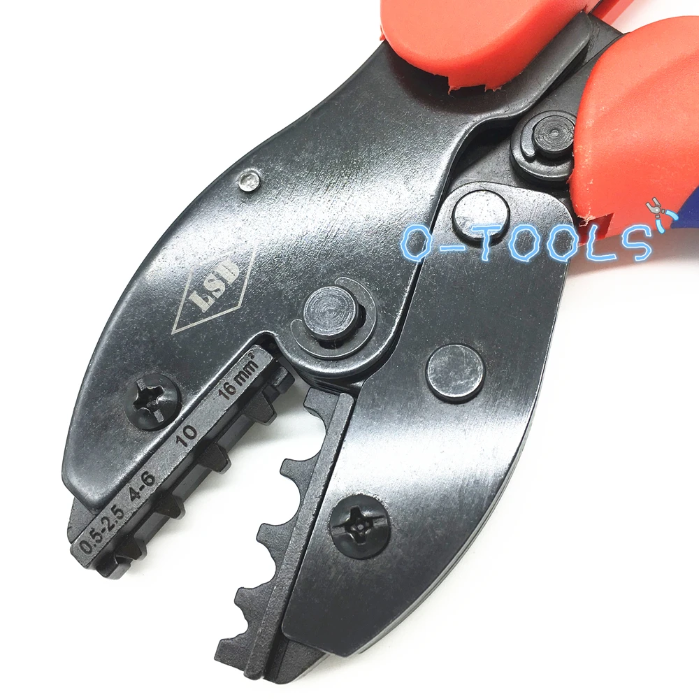 LY-0516 Multi crimping range cable lug crimping tools 0.5-16mm² ratchet non-insulated terminal crimping pliers 22-6AWG