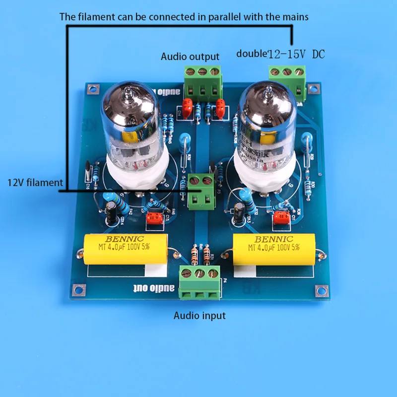 Bile Preamp Tube Amplifier Preamp Bile Buffer HIFI Preamplifier Base on Music Fidelity X-10D Circuit Dual 12-30V