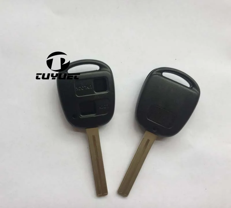 Remote key Shell 2 Buttons For Toyota TOY48 Long Blade Replacement Key Cover