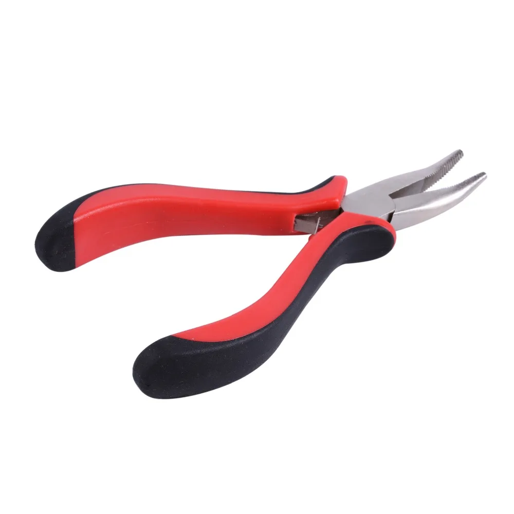 

Bend Tip Hair Pliers for Hair Extension Hair Extension Removal Tools for Micro Rings/Links/Beads & Feather Hair Pliers