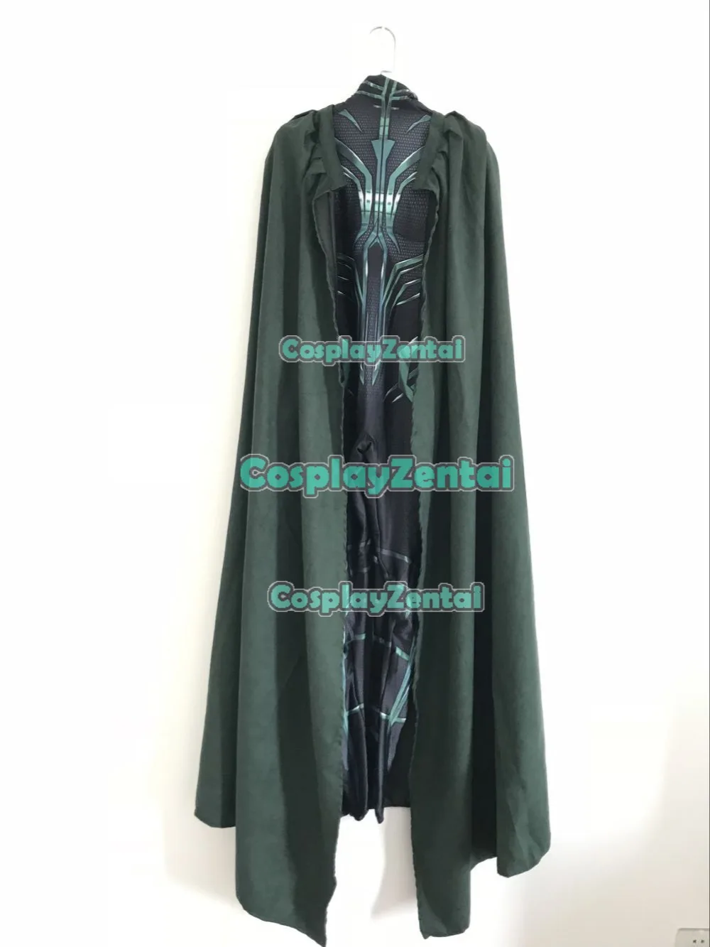 3D Print Hela Cosplay Costume Women Halloween Costumes Cosplay Ragnarok Hela Zentai Spanbdex Bodysuit Custom made with Cape