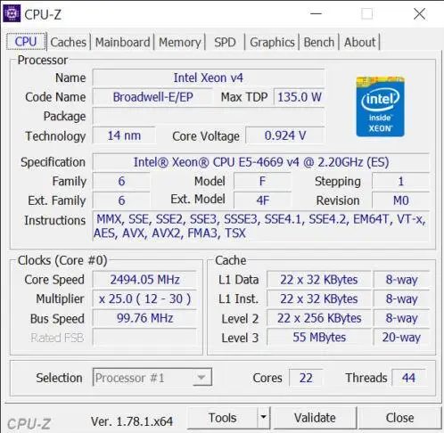 Original Intel Xeon QS Version Processor E5 4669V4 2.20GHz 55M 22CORES 14NM E5-4669V4 LGA2011-3 135W 1year warranty E5 4669 V4