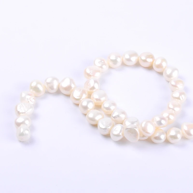 1pack/lot 10-11mm A quality white round irregular Natural freshwater Pearl Loose Beads DIY for Jewelry bracelet necklace