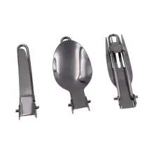 Stainless Steel Foldable Picnic Cutlery Set for Camping #2