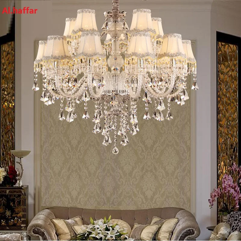 tradicional k9 lustre de cristal 10 15 18 braco sala estar quarto moderno lustres de cristal luminaria com lampadas 01