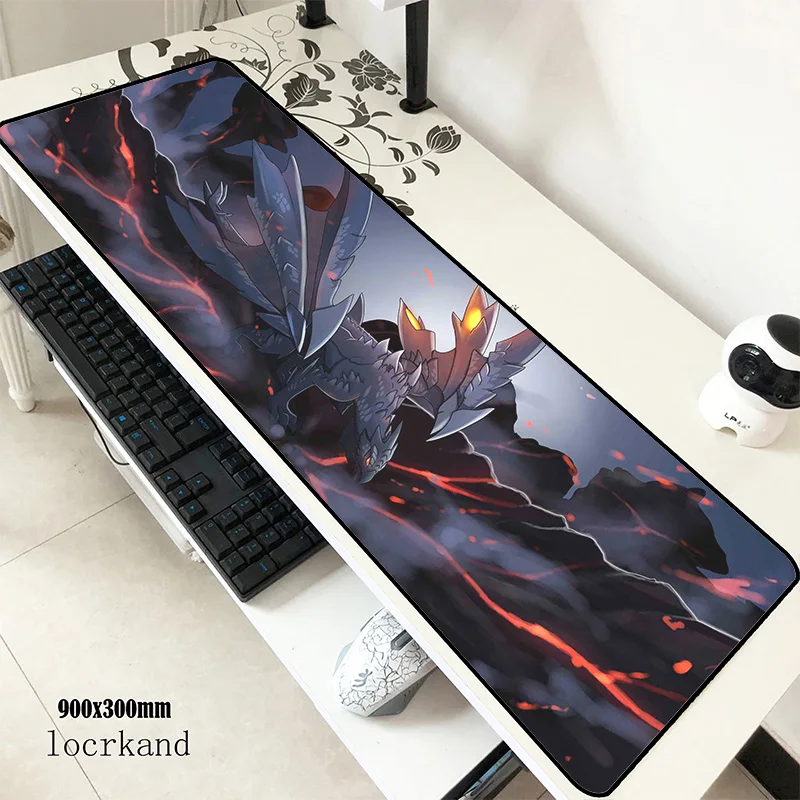 monster hunter mouse pad 90x30cm mousepads Birthday gaming mousepad gamer Domineering personalized mouse pads keyboard pc pad