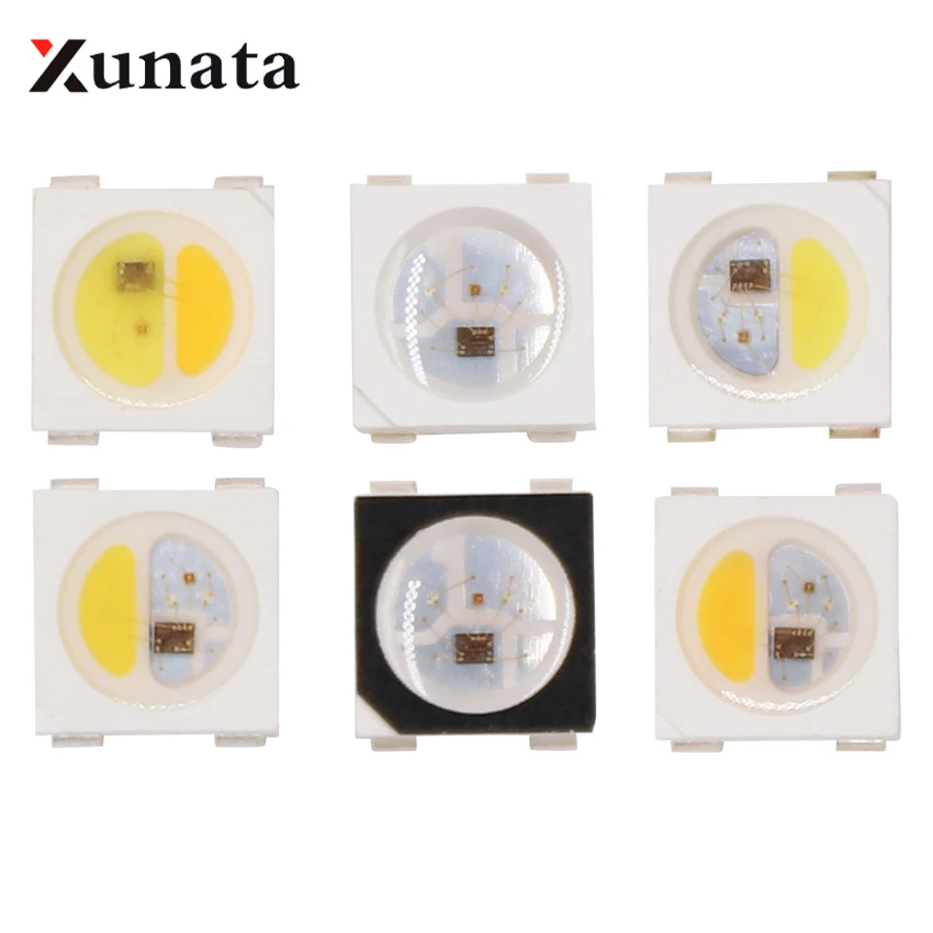 2 ~ 1000Pcs 4 kolory w 1 SK6812 RGBW RGBWW RGBNW WWA RGB biały SMD 3535 5050 indywidualnie adresowalny Chip LED piksel jako WS2812B 5V