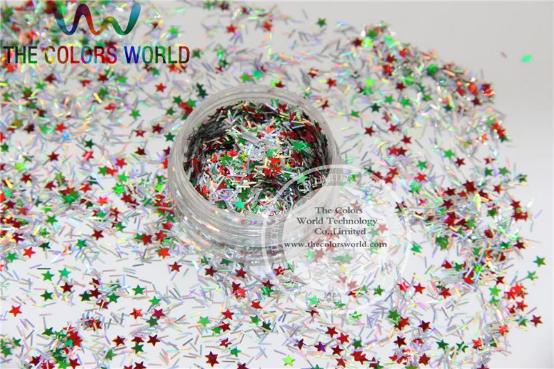 Xmas-11 Mix shiny christmas glitter holographic  colors and  shapes spangles glitter for nail  Art  or  DIY decoration 1pack=50g