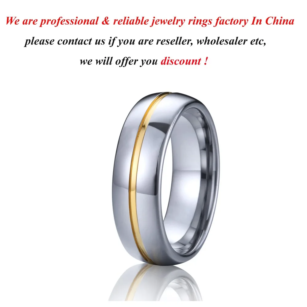 Lover\'s Alliance tungsten carbide ring men wedding band couple rings for women anniversary gift 6mm finger ring male