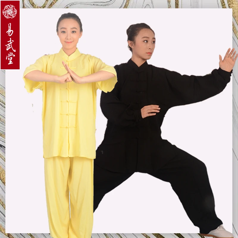 Kampfkunst taiji kleidung chinesischen wushu kleidung und tai chi uniform 98% cottom kungfu uniform für männer und frauen