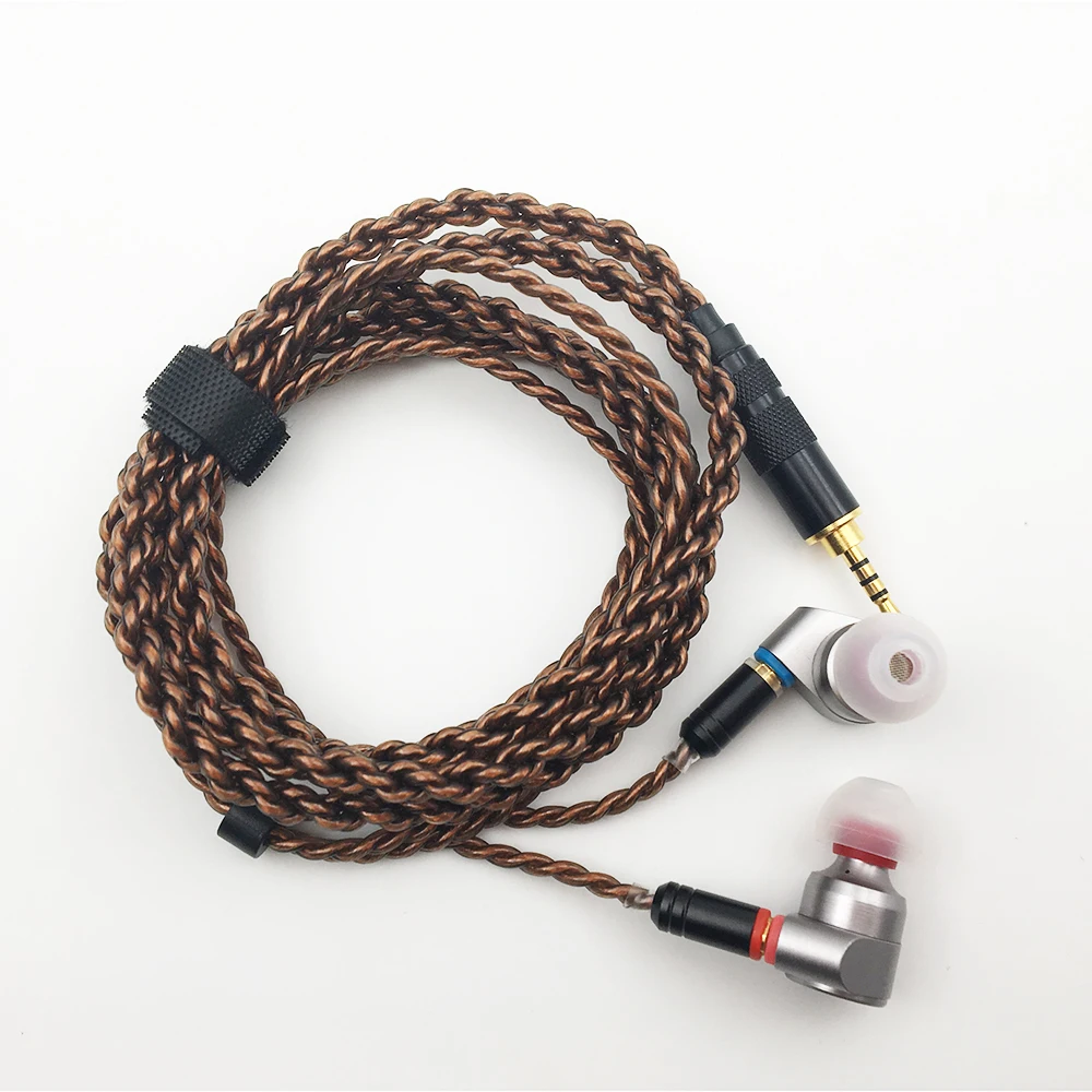 Cable de auriculares Linsoul de 4 núcleos, Cable desmontable chapado en plata OCC mejorado para Magaosi K3 K5 X3 Tin Audio T2 T2 PRO T3 T5