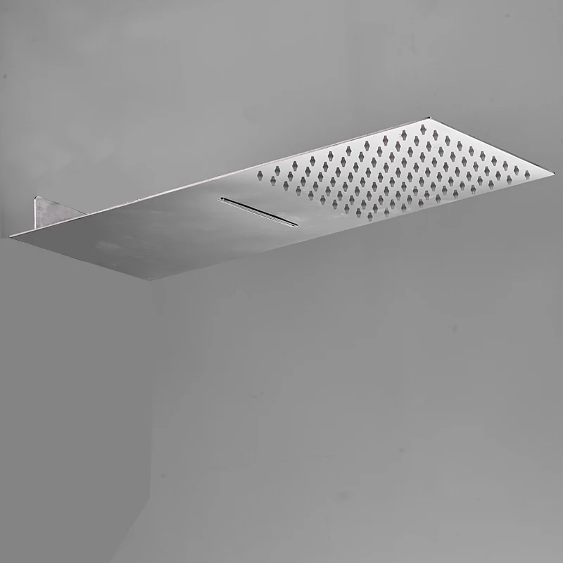 Imagem -03 - Bakala-rectangle Stainless Steel Rain Shower Head Banho de Chuva Pulverizador Superior Cromado Alta Pressão Banheiro
