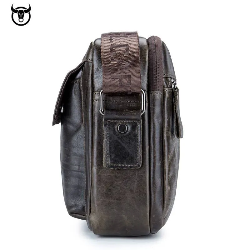 Imagem -03 - Cruz Homens Couro Genuíno Maleta Mensageiro Bolsa Moda Couro Vaca Bolsas de Negócios para Documento Homem Ombro Bolsa Marca