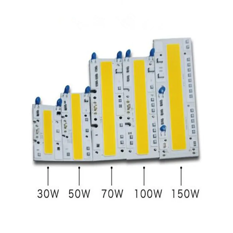 LED COB chip AC220V 110V 30w/50w/70w/100w /150w bar LED Floodlight Lamp module White 6000k/warm white 3000k 5pcs