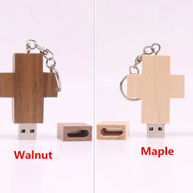 

High Speed USB 3.0 wooden pendrive Wood Cross USB Flash Drive USB Momery 8GB 16GB 32GB Flash disk Crosses Flash drive Gift