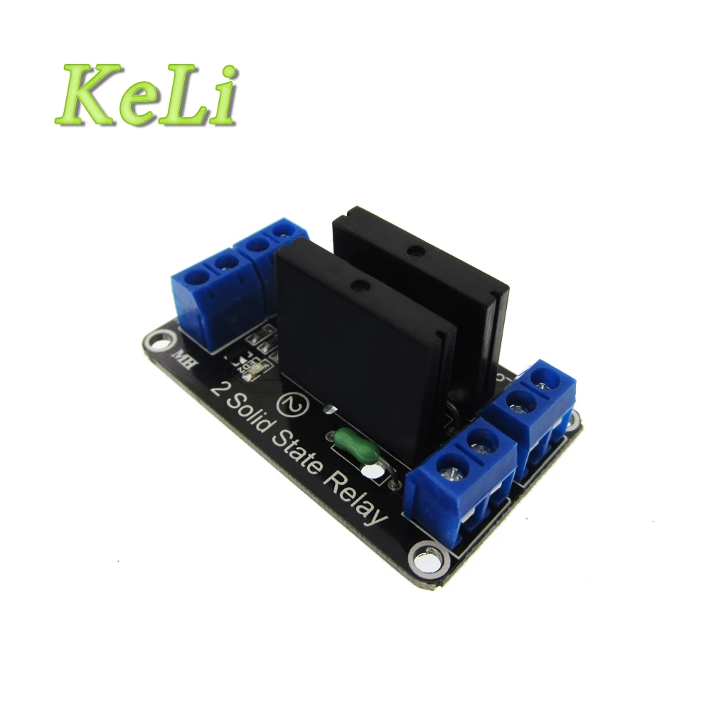 2 Channel 5V DC Relay Module Solid State Low/High Level SSR AVR DSP