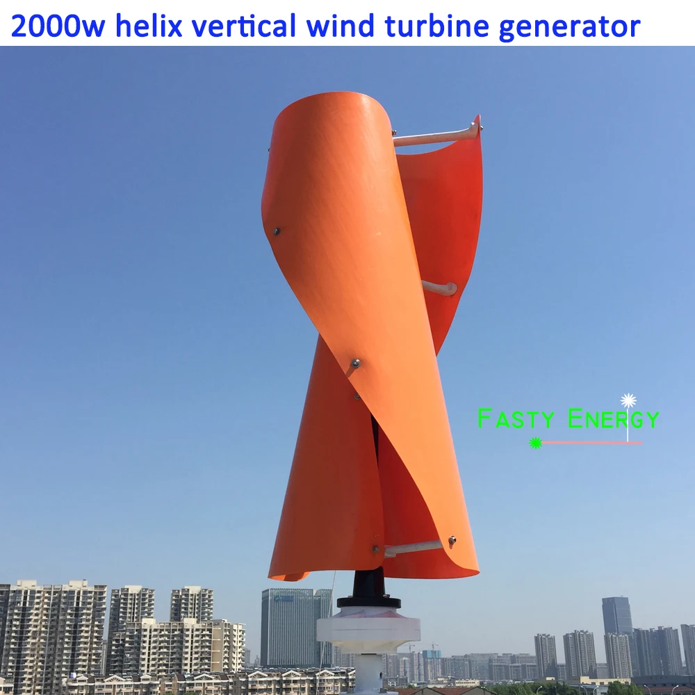 

Home Use 1kw/2kw 24v 48v 96v 120v 3 Colors Vertical Wind Turbine Permanent Magnet Generator Three Phase Vertical Axis Windmill