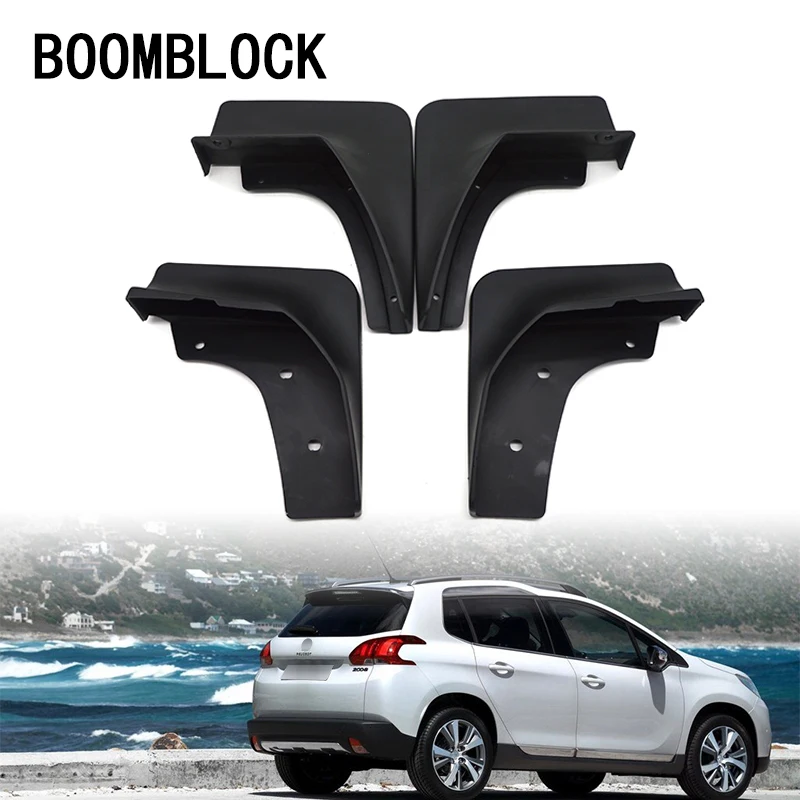 

4 шт. автомобильные передние и задние брызговики, брызговики для Peugeot 2008 2013 2014 2015 2016 2017, автоаксессуары