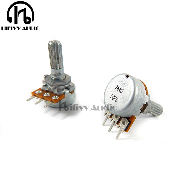 

Japan ALPS RK16 Type potentiometer Volume switch 50K 100K For HIFI Audio Amplifier DIY kits