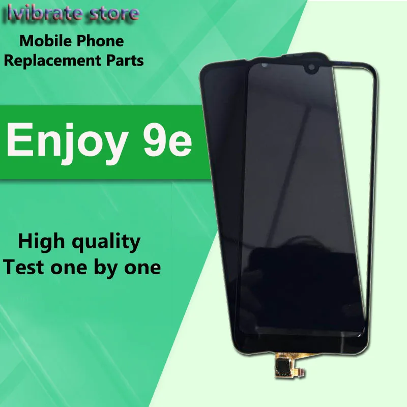 For Huawei Enjoy 9e LCD Front Touch Screen Digitizer Outer Glass Lens For Huawei Enjoy9e Touch Panel with flex cable 6.09