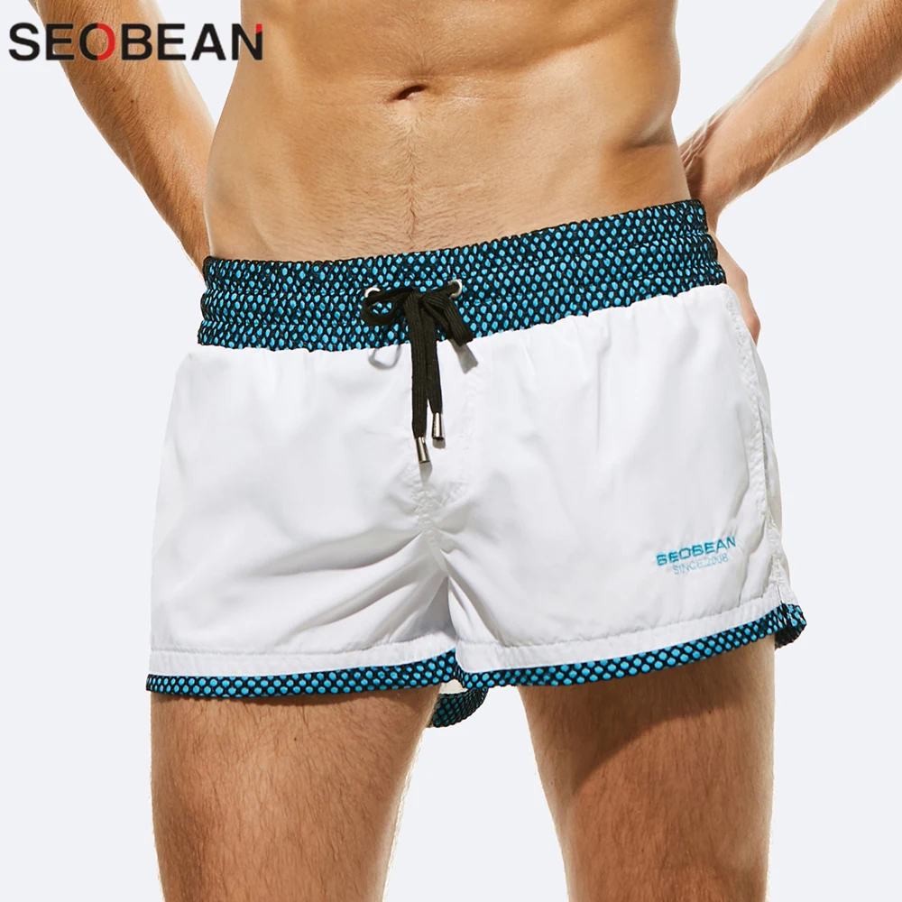 Quick Dry Men's Board Shorts Fashion Sea Maillot De Bain Beach Shorts Bermuda Sexy Solid Nylon Shorts Male Short