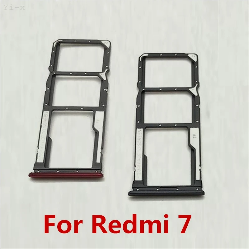 SIM Kaart Lade Micro Sd-kaart Lade Houder Slot Reader Slot Adapter Voor Xiaomi Redmi 7