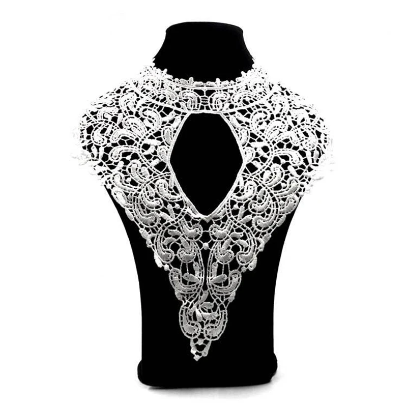 black/pink/White Lace Fabric Collar Embroidery Venise Lace Fabric Applique Guipure DIY Craft For Sewing The Dress