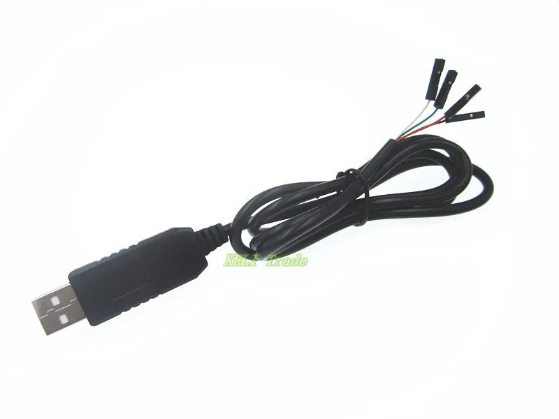 10 piezas PL2303 PL2303HX USB a UART TTL Módulo de Cable 4 p 4 pin RS232 convertidor de la línea serie soporte Linux mac Win7