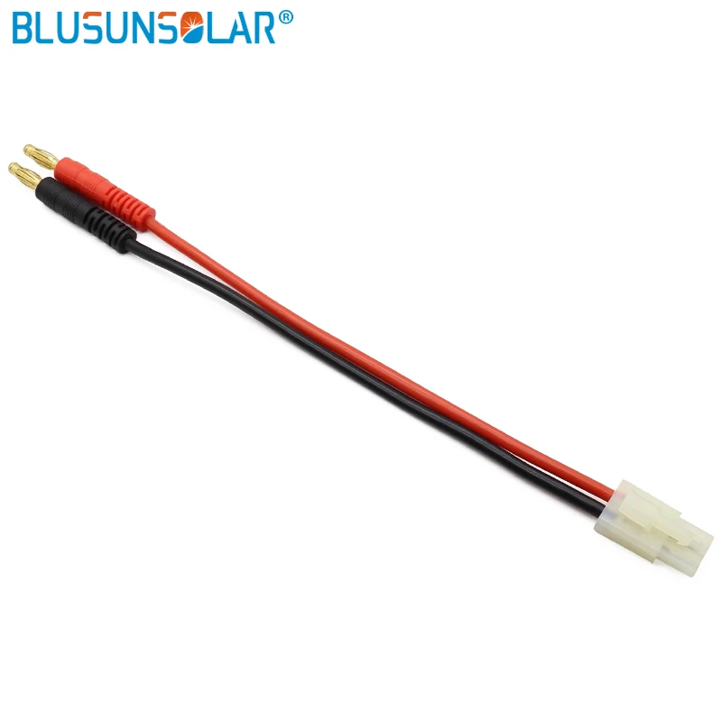 10pcs/lot Tamiya Plug to 4.0 Banana Plug with High Temperature 14 AWG Silicone Wire 215mm Lenght for DIY