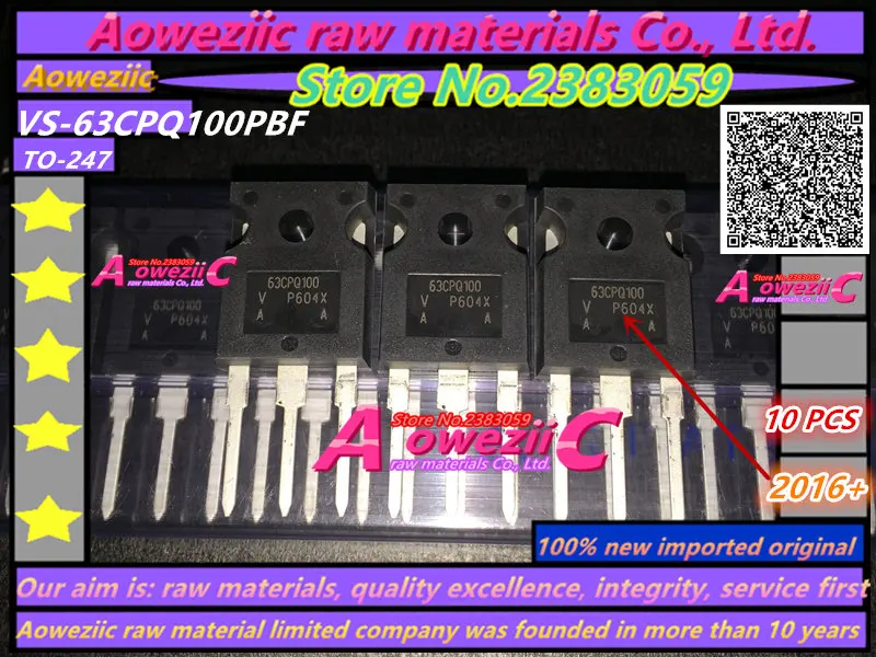 

Aoweziic 2016+ 100% new imported original 63CPQ100 63CPQ100PBF VS-63CPQ100PBF TO-247 Schottky 60A 100V