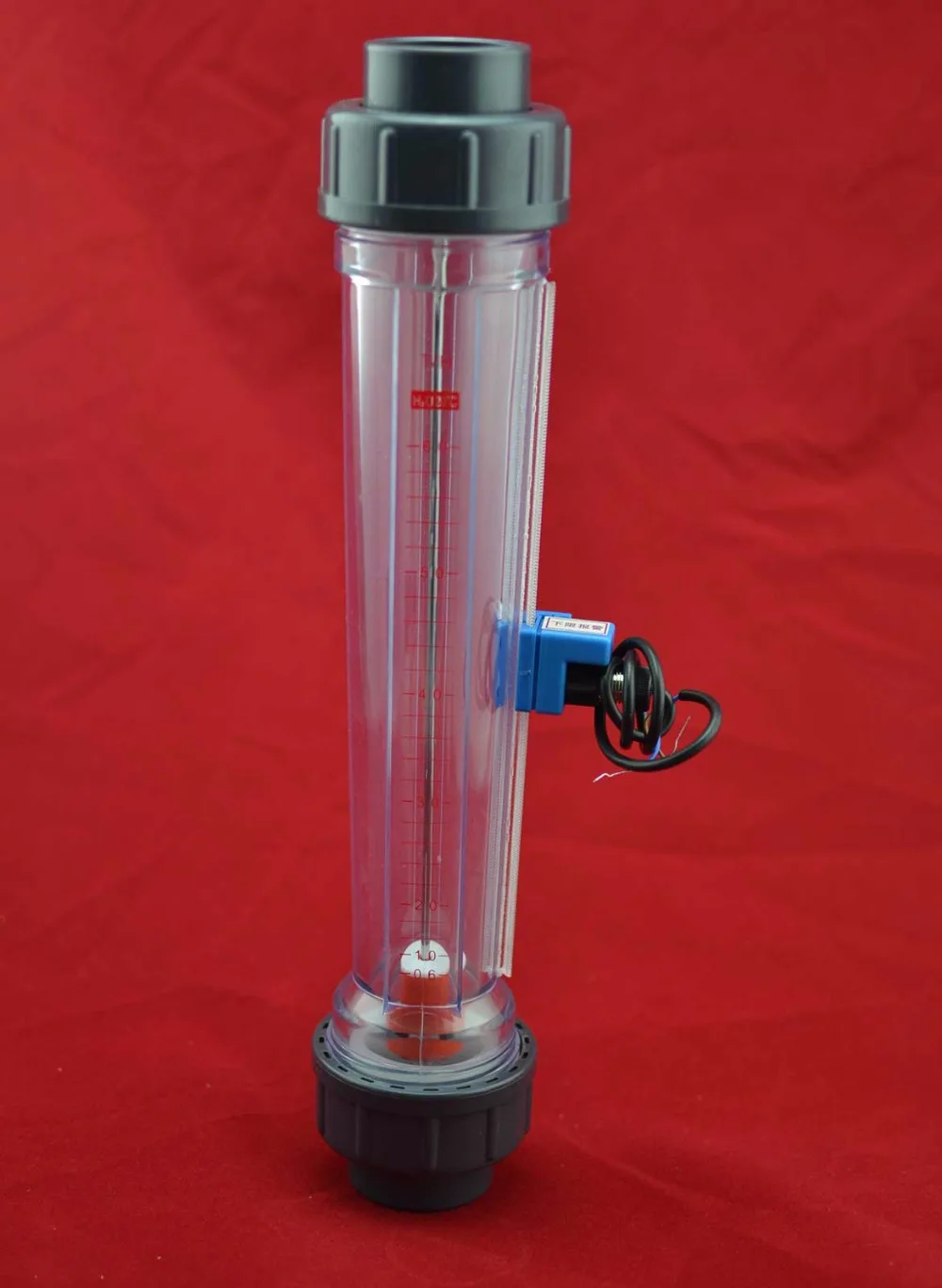 LZS-32A  Pipeline plastic tube water rotameter with flow alarm swith upper or lower limit