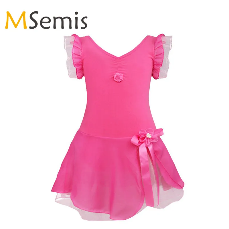 Kids Girls Ballet Dress Swimsuit for Dancing Tutu Ballet Leotard Fancy Costume Girl Gymnastics Leotard Ballerina Ballet Clothing