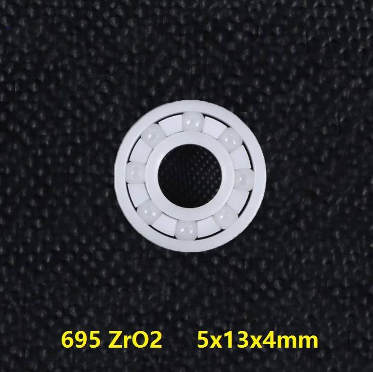 

5pcs/10pcs 695 ZrO2 full Ceramic bearing 5x13x4 mm Zirconia ceramic deep groove ball bearing 5*13*4mm for fishing reel