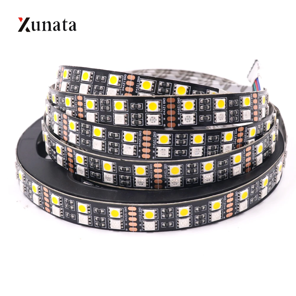5m 12V 24V SMD5050 LED Strip Light 120Leds/m Double Row LED Tape White Warm White RGB RGBW RGBWW Waterproof LED Light Strip