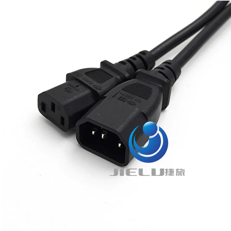 10 PCS IEC Male C14 to IEC Female C13 Power Extension Adapter Cable  3M 9.8ft