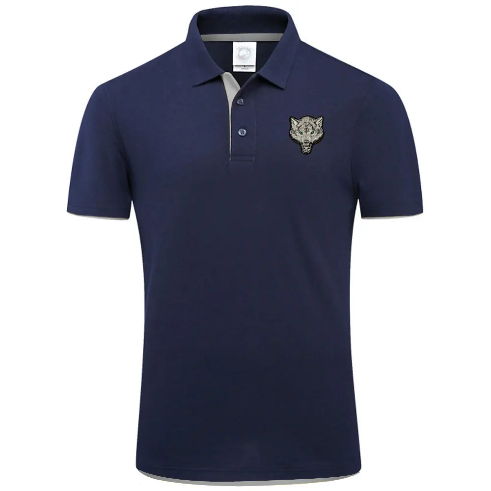 MYDBSH Brand Clothing 2024 Men's Wolf Polo Shirt Business & Fashion Solid Short Sleeve Male Breathable Polo Shirts Casual Tops image 4