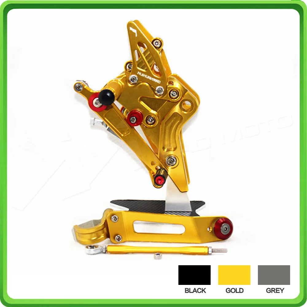 Motorcycle Adjustable Rearsets Rear set sets Foot Rest Pegs Pedal For Kawasaki  Z 800 Z800 2013 2014 2015 2016 Gold