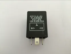 CF13 JL-02 3-Pin 12V 0.02A-20A Cheapest Electronic LED Turn Signals Relay Fix Flasher Blinker