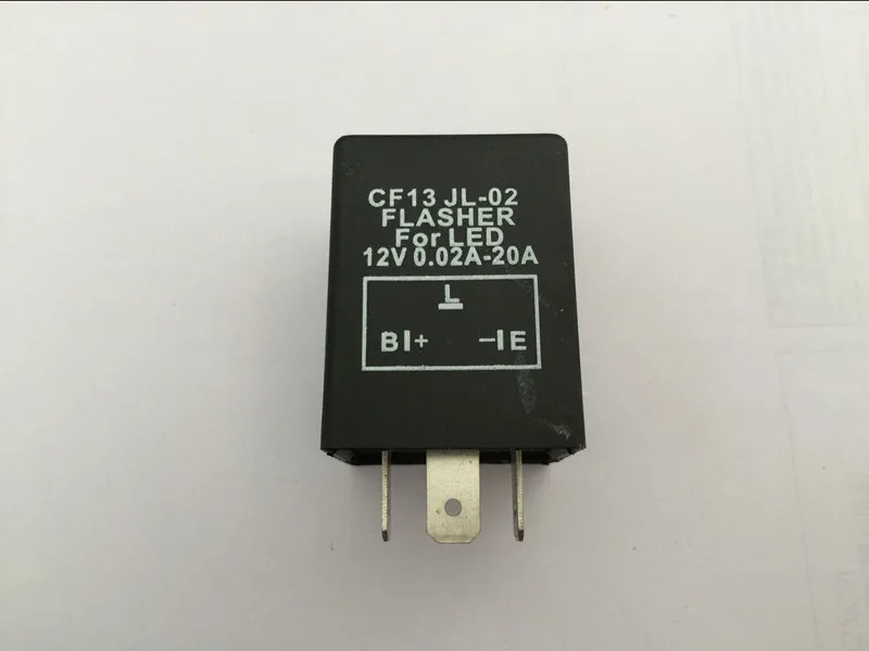 CF13 JL-02 3-Pin 12V 0.02A-20A Cheapest Electronic LED Turn Signals Relay Fix Flasher Blinker