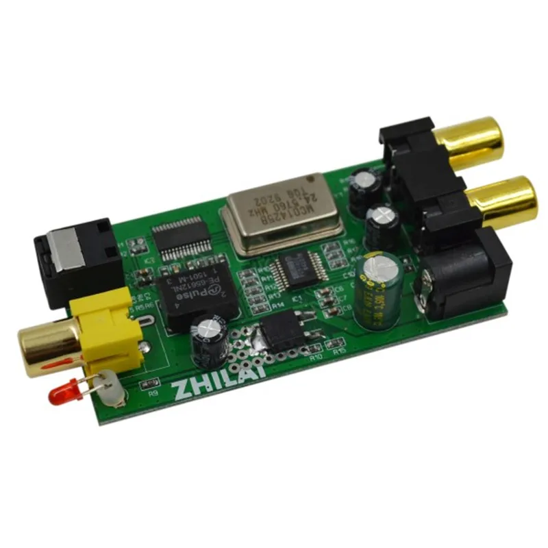Carte de convertisseur Audio HiFi L/R, entrée de Signal analogique stéréo à Fiber coaxiale, sortie de Signal numérique