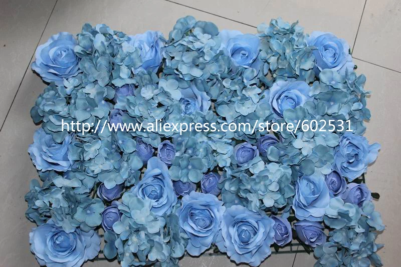 SPR Free Shipping-light blue 10pcs/lot wedding favor elegant champagne artificial flower wall for decoration hanging wall flower