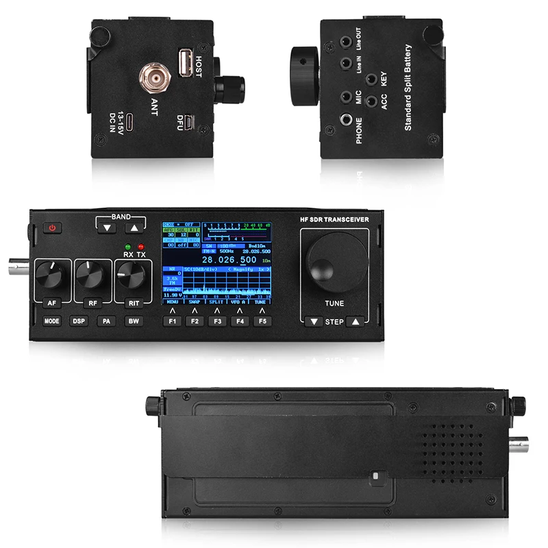 RS-978 SSB HF SDR 라디오 HF 햄 트랜시버, 1.8-30MHz, 10 와트 햄 SDR 라디오 HF, 3800mAh 리튬 이온 배터리 팩 포함