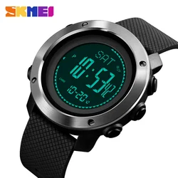 SKMEI Outdoor Compass Watches Mens Digital Sport Wristwatches For Men Thermometer Pressure Weather Tracker Watch reloj 1418 1427