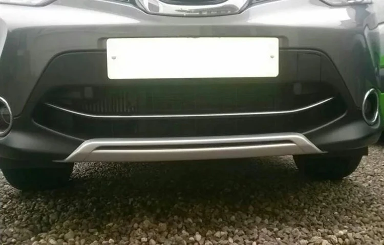 Fit For Nissan Qashqai Dualis J11 2014 2015 2016 ABS Accessories Front and Rear Bumper Skid Protector Guard Plate 2PCS