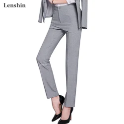 Full Length Professional Business Formal Pants Women Trousers Girls Slim Female Work Wear Office Lady Career Plus Size Clothing