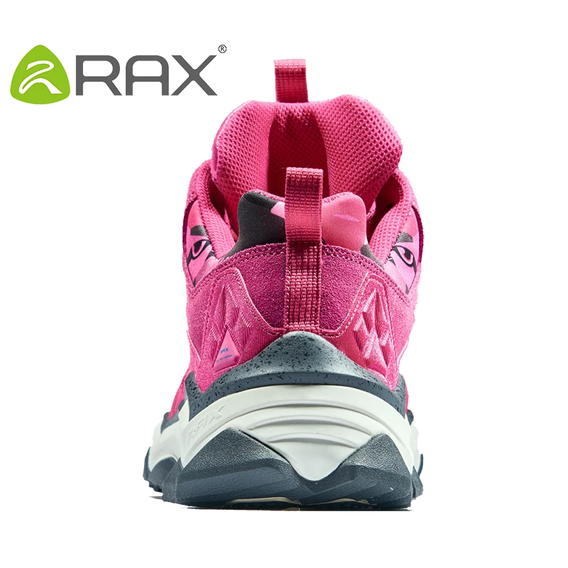 RAX Women\'s Hiking Shoes Waterproof Socklining for Professional Mountaining Women Anti-slip Natural Mountaining Trekking Shoes