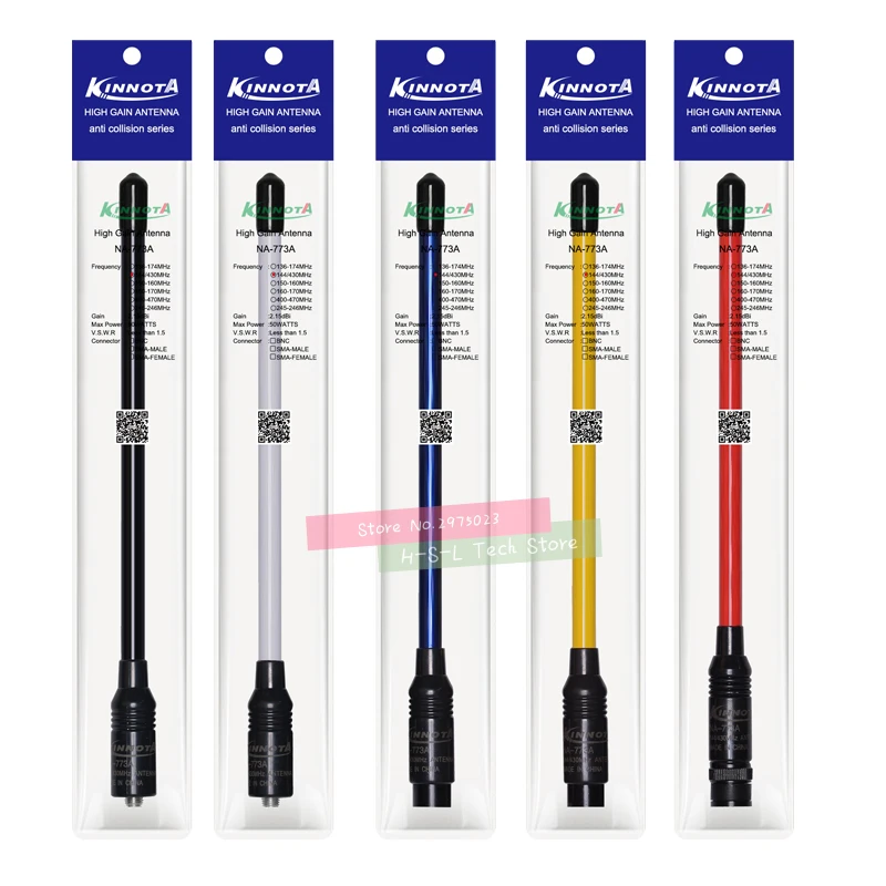 هوائي راديو محمول VHF/UHF ، 5 قطعة ، نطاق مزدوج ، مكاسب عالية ، لـ Baofeng ، Motorola ، Kenwood ، Icom ، HYT ، Yaesu ، Vertex