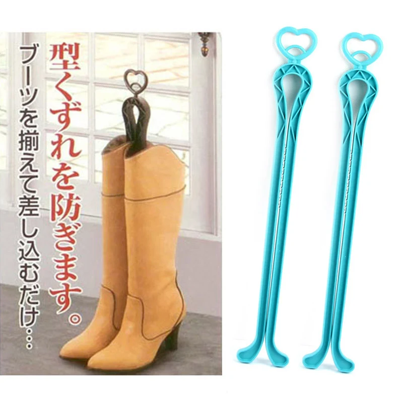 2PCS/LOT Special Offer Sale  Candy Color Heart Lengthen Boot Support Shoe Plug Boots Clip Shoes Hanger  Random color