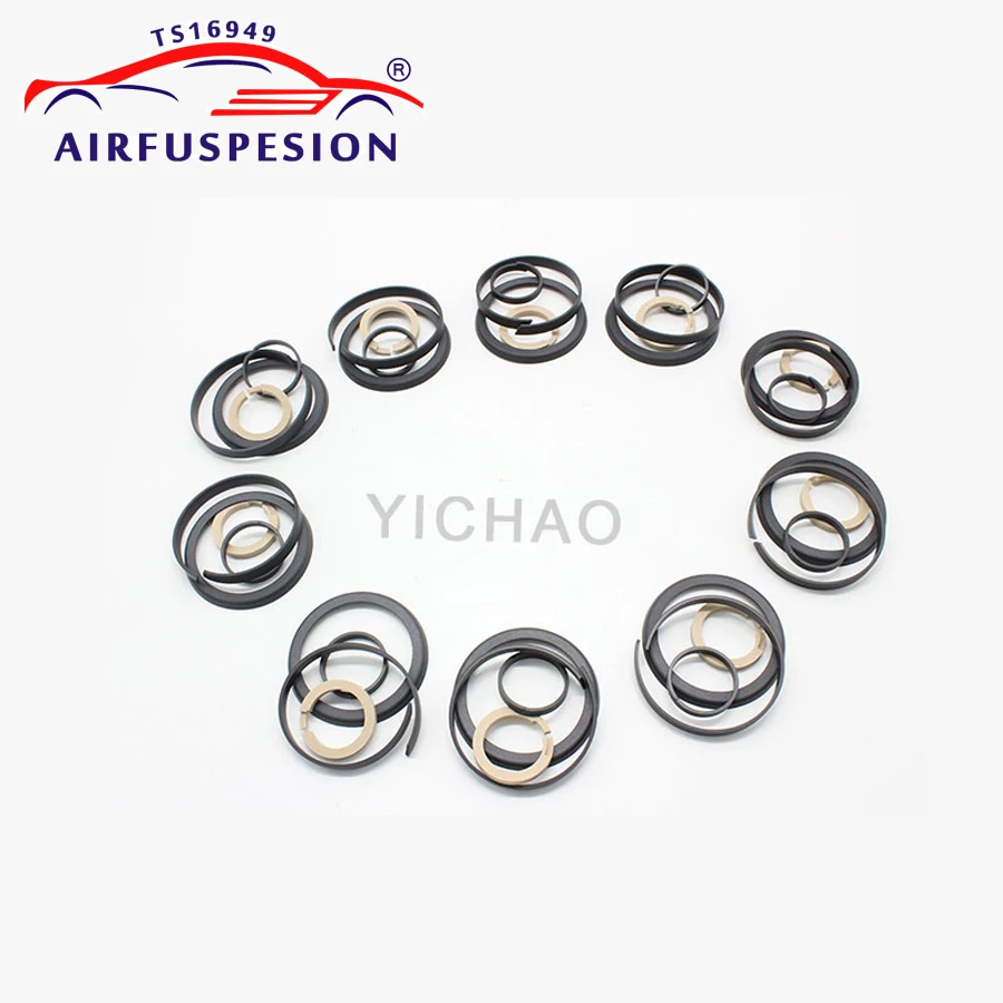 10 Sets For Mercedes W164 W251 W166 W221 Air Compressor Pump Repair Kits Piston Rings 1643201204 1663200104 2213201304