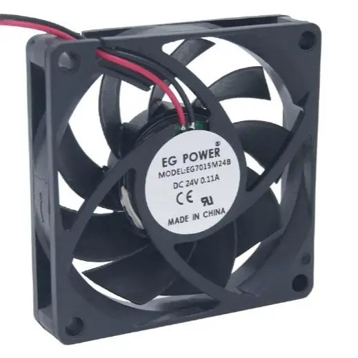 Wholesale: EG POWER 7CM 24V EG7015M24B 7015 2 line DC fan double ball industrial fan